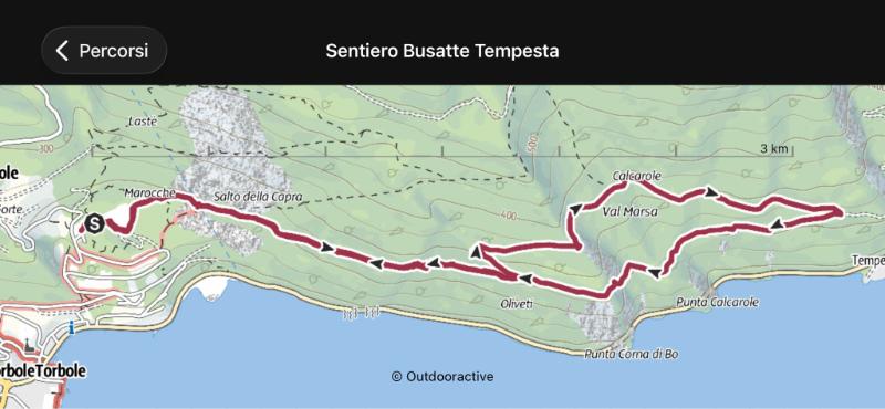 traccia Sentiero Busatte tempesta
